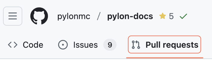 GitHub Pull Requests Tab