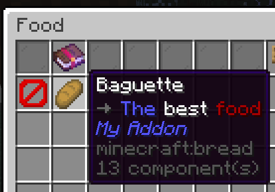 Baguette with translations