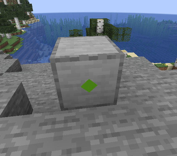 A green square rotated 45 degrees representing a consumer node