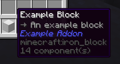 Example block (item)