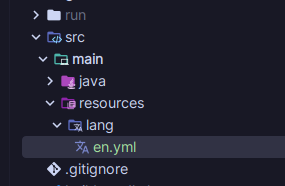 Creating the language file