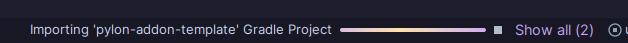 Intellij importing the addon template